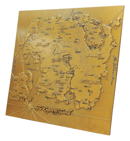 The Elder Scrolls Replik Metal Map of Tamriel Limited Edition 15 x 13 cm