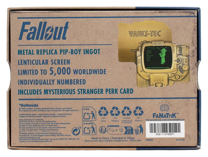 Fallout Metallbarren Pip-Boy Limited Edition Lenticular Mysterious Stranger Variant