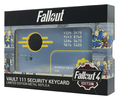 Fallout Replik Security Keycard Vault 111 Limited Edition 11 cm