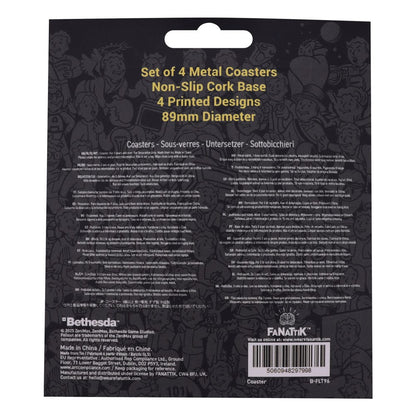 Fallout Untersetzer 4er-Pack Metal Drinks