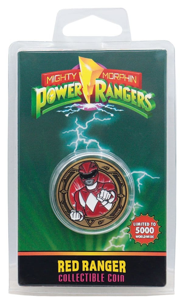 Power Rangers Sammelmünze Red Ranger Limited Edition