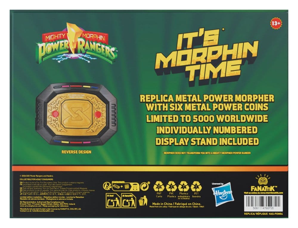 Power Rangers Replik Interchangeable Power Morpher Limited Edition 7 x 9 cm