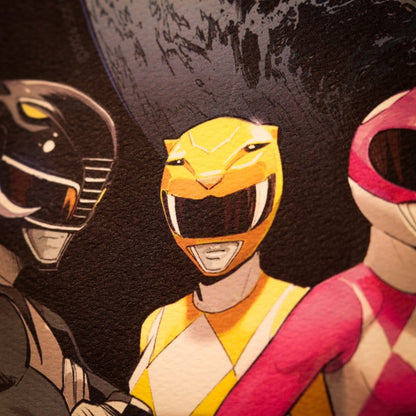 Power Rangers Kunstdruck Limited Edition 42 x 30 cm