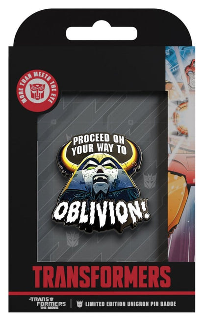 Transformers Ansteck-Pin The Movie 40th Anniversary Unicron Limited Edition