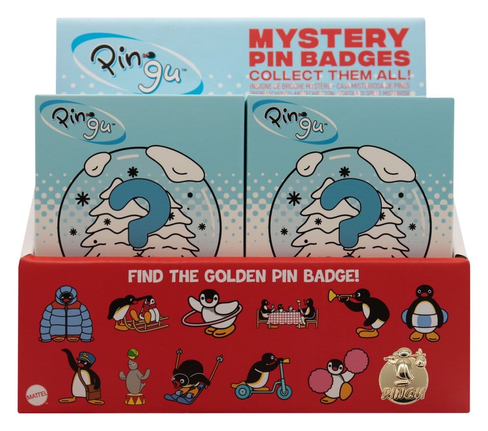 Pingu Mystery Ansteck-Pins Blind Box Display (12)