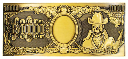 One Piece Replik 10.000 World Berry Metall-Banknote 6 x 15 cm