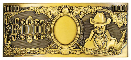 One Piece Replik 10.000 World Berry Metall-Banknote 6 x 15 cm