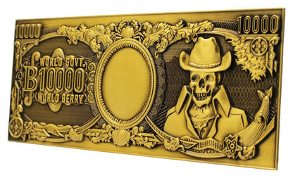 One Piece Replik 10.000 World Berry Metall-Banknote 6 x 15 cm