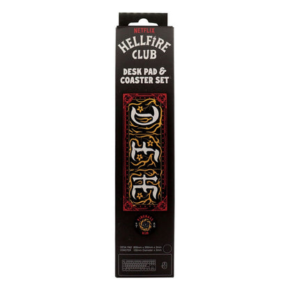 Stranger Things Schreibtischunterlage & Untersetzer Hellfire Club