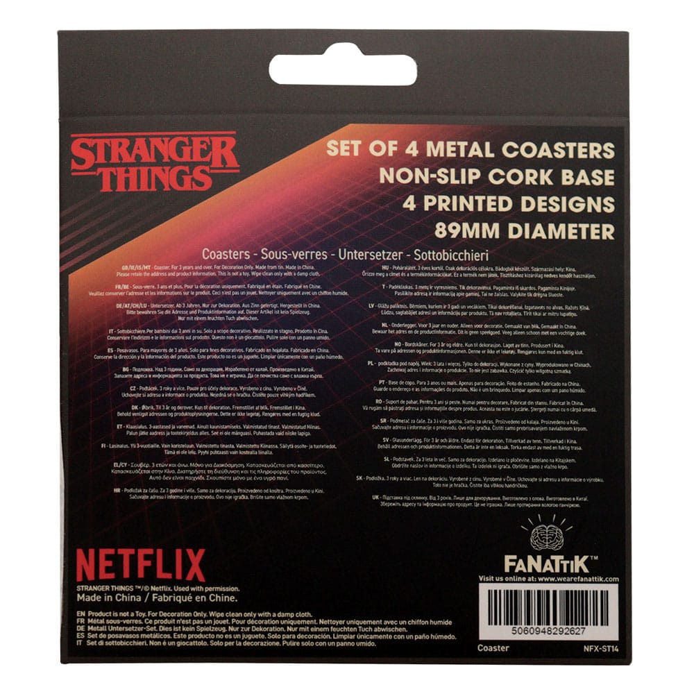 Stranger Things Untersetzer 4er-Pack
