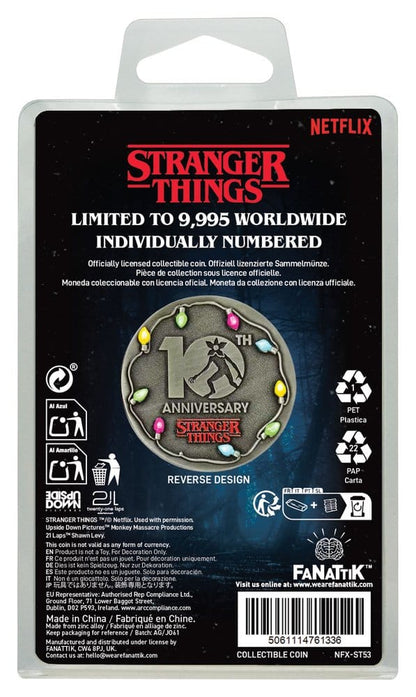 Stranger Things Sammelmünze 10th Anniversary Eleven Limited Edition