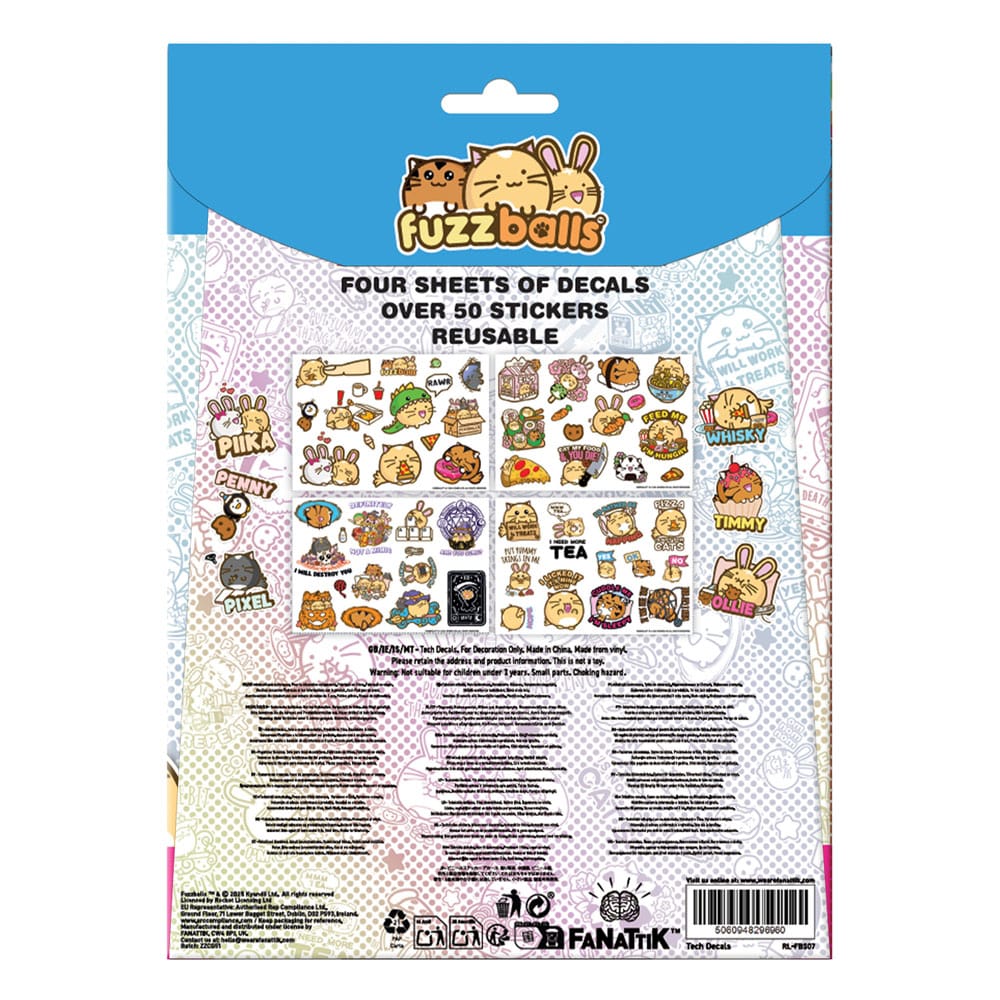Fuzzballs Tech Sticker Pack