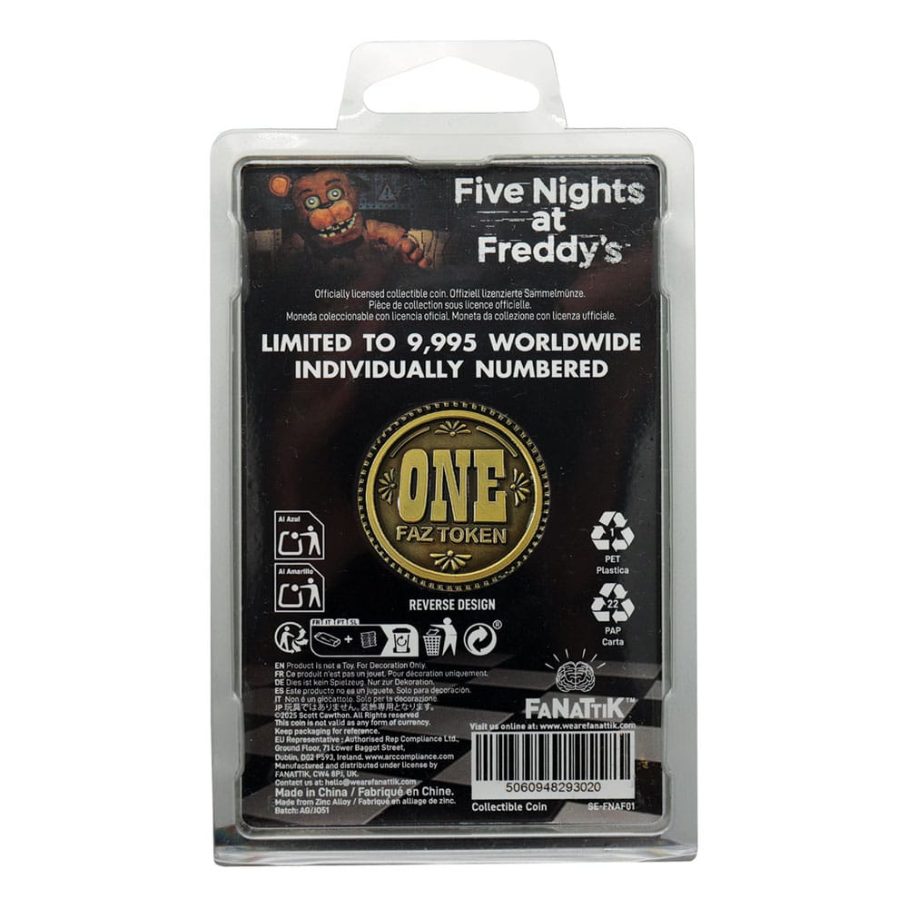 Five Nights at Freddy´s Sammelmünze One Faz Token Limited Edition