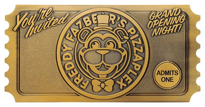 Five Nights at Freddy’s Replik Pizzaplex Opening Night Ticket Limited Edition 16 x 8 cm