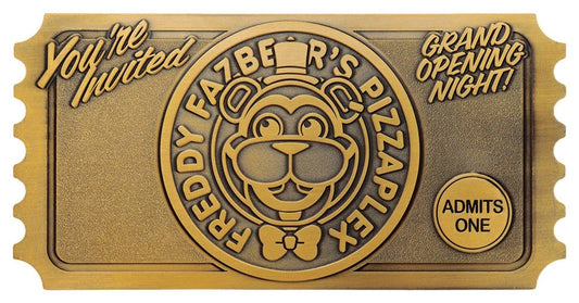 Five Nights at Freddy’s Replik Pizzaplex Opening Night Ticket Limited Edition 16 x 8 cm