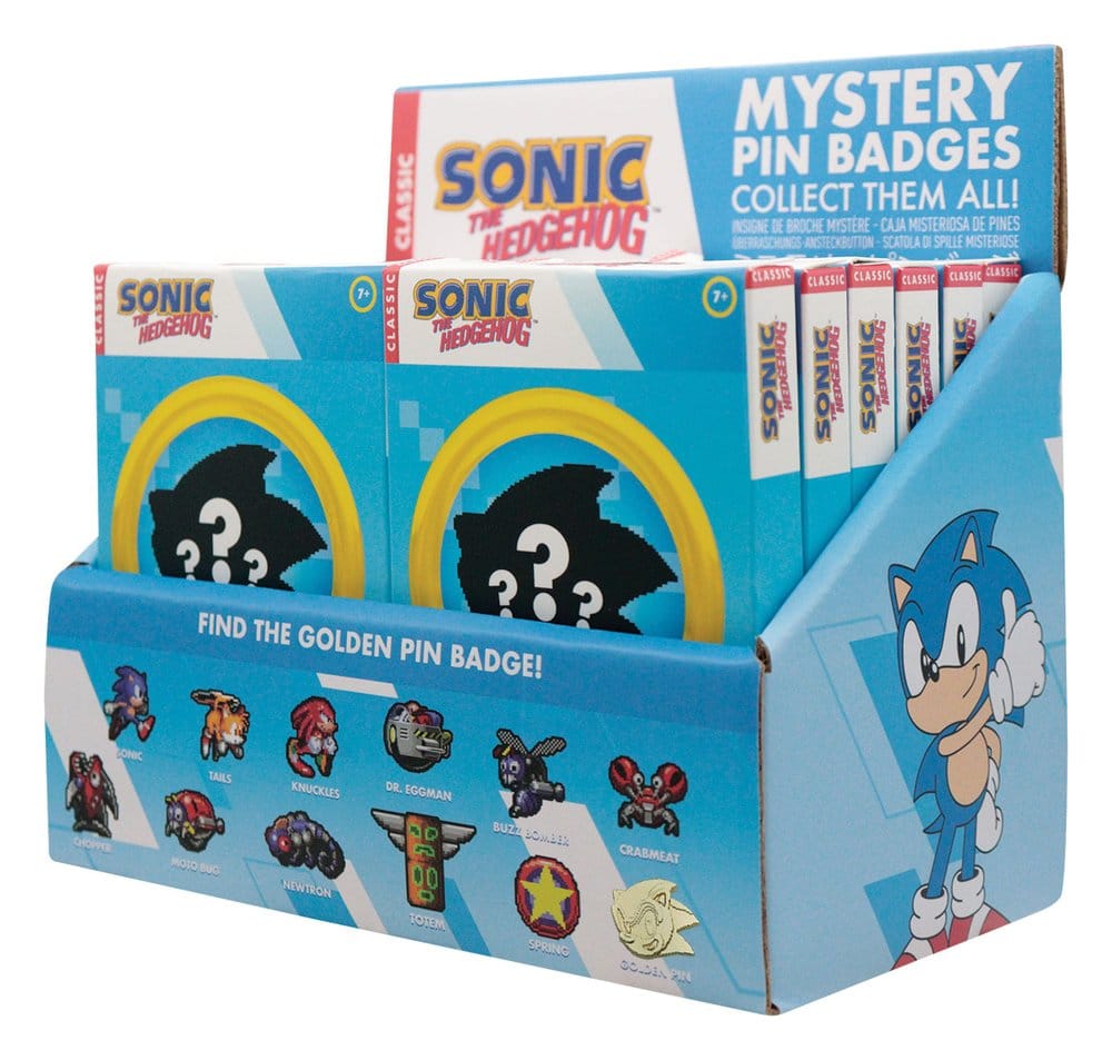 Sonic The Hedgehog Mystery Ansteck-Pins Blind Box Display (12)