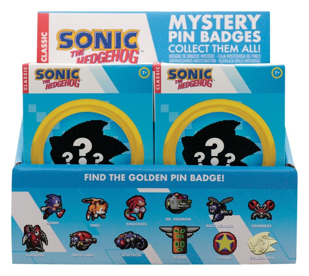 Sonic The Hedgehog Mystery Ansteck-Pins Blind Box Display (12)