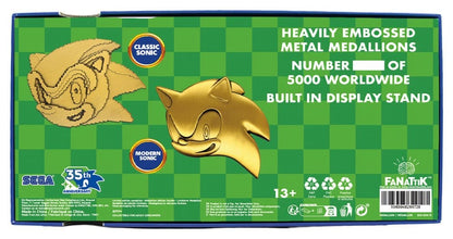 Sonic the Hedgehog Medaillen-Set 35th Anniversary Then & Now Limited Edition