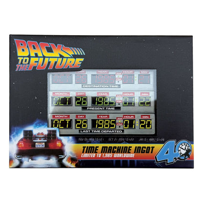 Zurück in die Zukunft Metallbarren 40th Anniversary Time Circuits Limited Edition