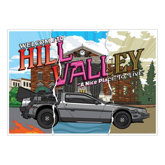 Zurück in die Zukunft Kunstdruck Hill Valley 40th Anniversary Limited Edition 42 x 30 cm