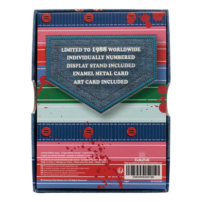 Chucky Die Mörderpuppe mit Spell Card Metallbarren Chucky Limited Edition