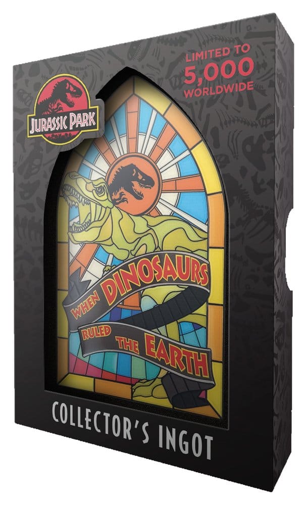 Jurassic Park Metallbarren Stained Glass Style Metal 11 cm