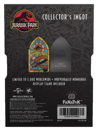 Jurassic Park Metallbarren Stained Glass Style Metal 11 cm