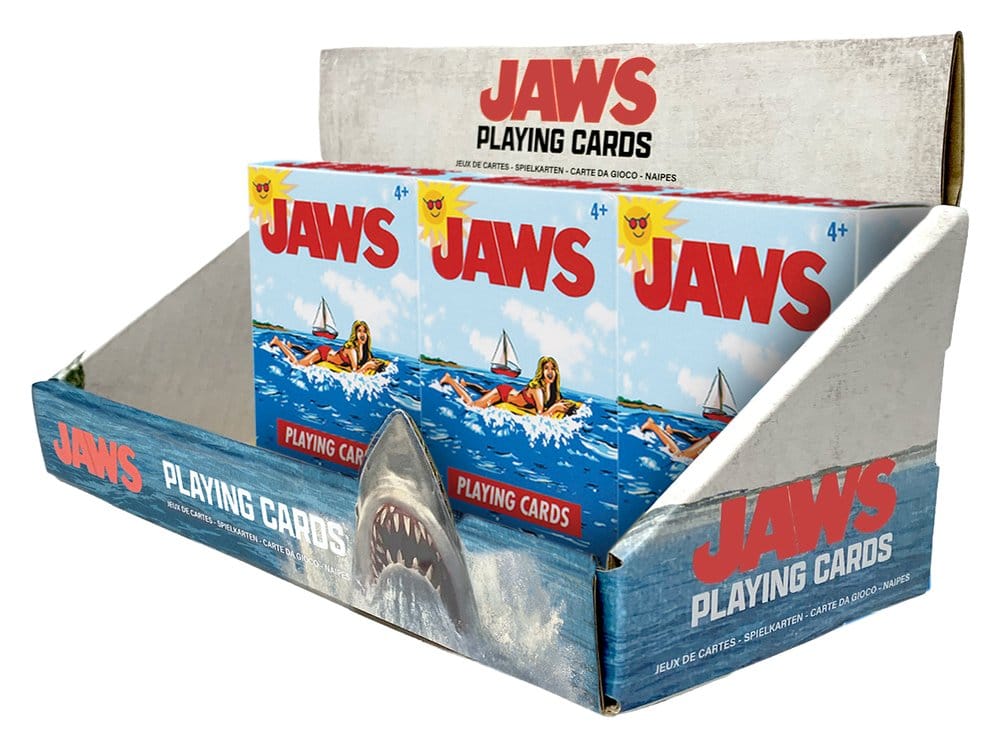 Der weiße Hai Spielkarten Display (12 Packs)