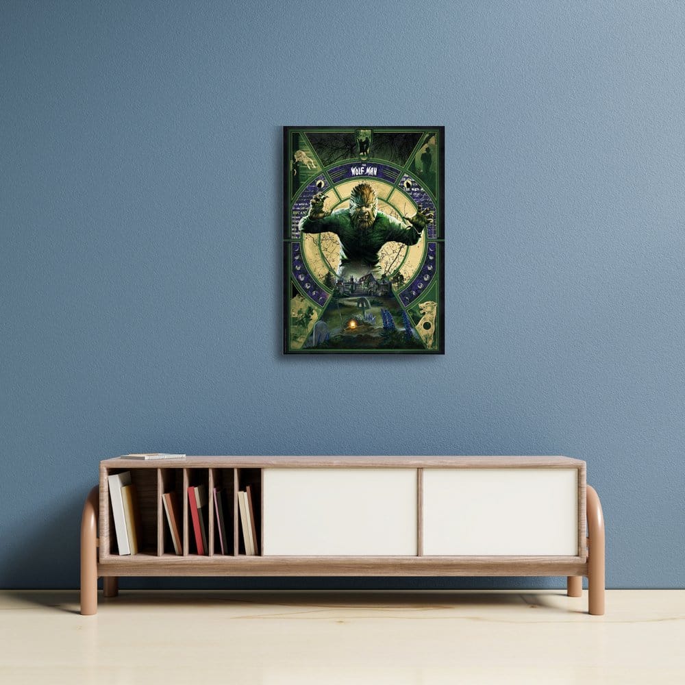 Universal Monsters Kunstdruck The Wolfman Limited Edition 30 x 47 cm