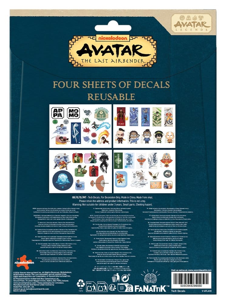 Avatar Der Herr der Elemente Tech Sticker Pack