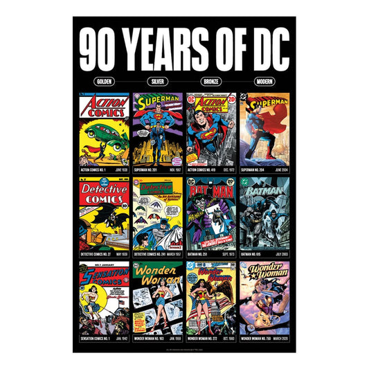 DC Comis Kunstdruck 90 Years Limited Edition 42 x 30 cm