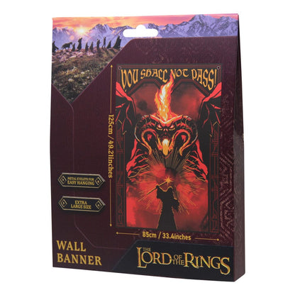 Herr der Ringe Wandbehang You shall not pass! 125 x 85 cm