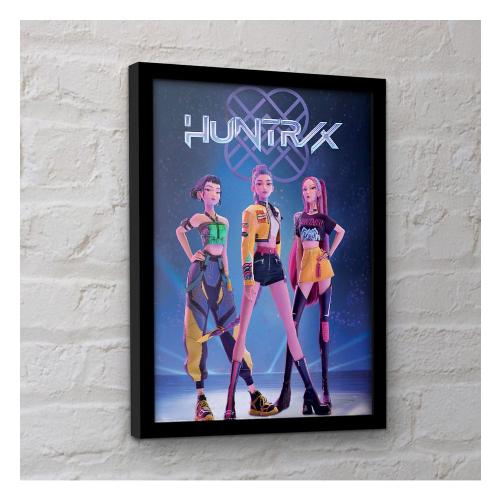 KPop Demon Hunters Collector Print Poster im Rahmen Huntrix
