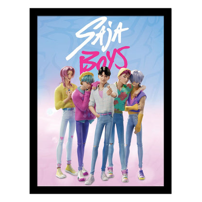 KPop Demon Hunters Collector Print Poster im Rahmen Saja Boys