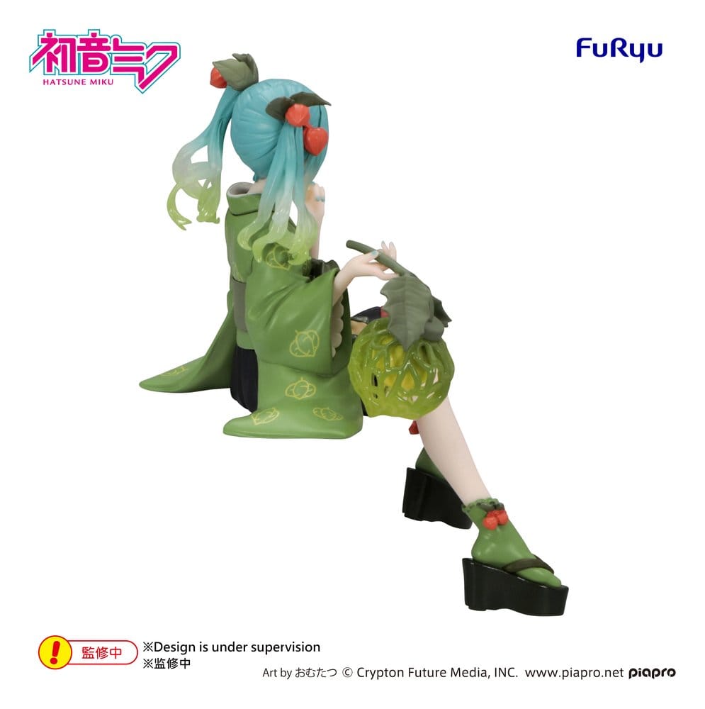 Hatsune Miku Noodle Stopper PVC Figur Flower Fairy Winter Cherry Green Color Ver. 15 cm