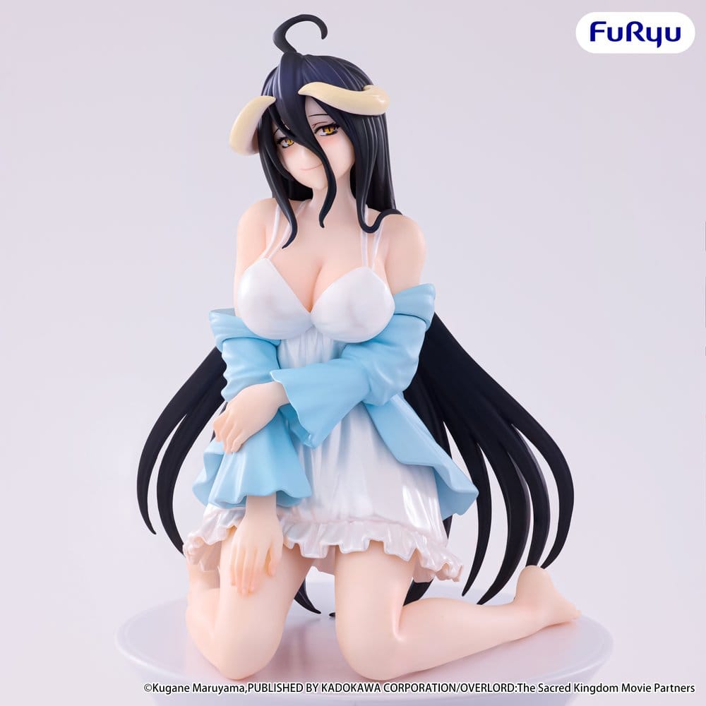 Overlord Noodle Stopper PVC Figur Albedo Loungewear Pearl White Ver. 12 cm