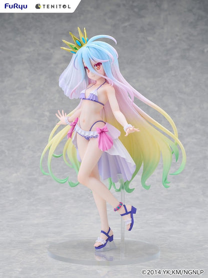 No Game No Life Tenitol Tall PVC Figur Shiro swimwear dress Ver. 29 cm