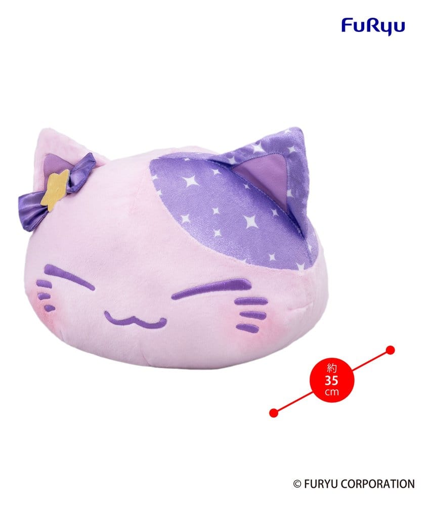 Nemuneko Cat Big Plush Plüschfigur Purple 35 cm