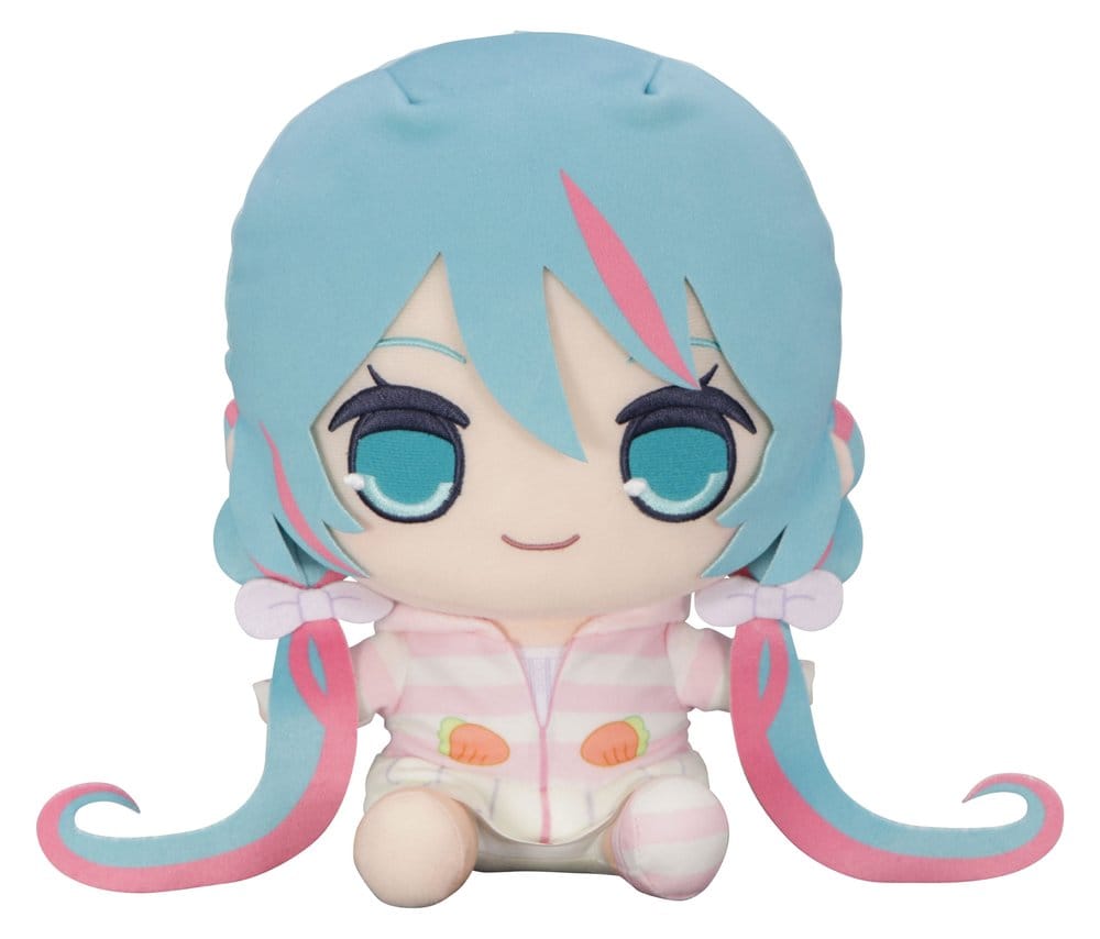 Hatsune Miku Kyurumaru Big Plüschfigur Rabbit Ear Hood Pajama 28 cm