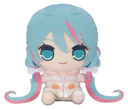 Hatsune Miku Kyurumaru Big Plüschfigur Rabbit Ear Hood Pajama 28 cm