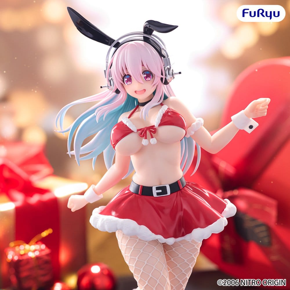Super Sonico BiCute Bunnies PVC Figur Santa Ver. 30 cm
