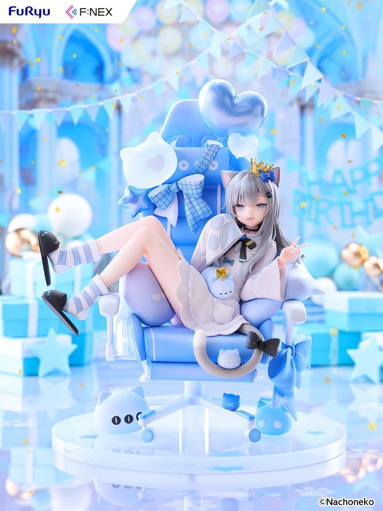 Virtual YouTuber F:NEX PVC Figur 1/7 Nachoneko Birthday Ver. 24 cm