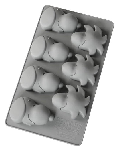 Peanuts Silikon-Muffinbackform Snoopy & Woodstock grau