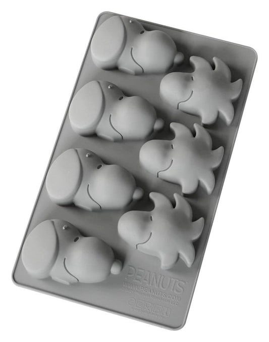 Peanuts Silikon-Muffinbackform Snoopy & Woodstock grau