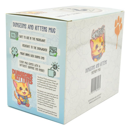 Glassstaff Geschenkbox Tasse & Würfel D20 Dungeons & Kittens