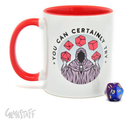Glassstaff Geschenkbox Tasse & Würfel D20 You can certainly try