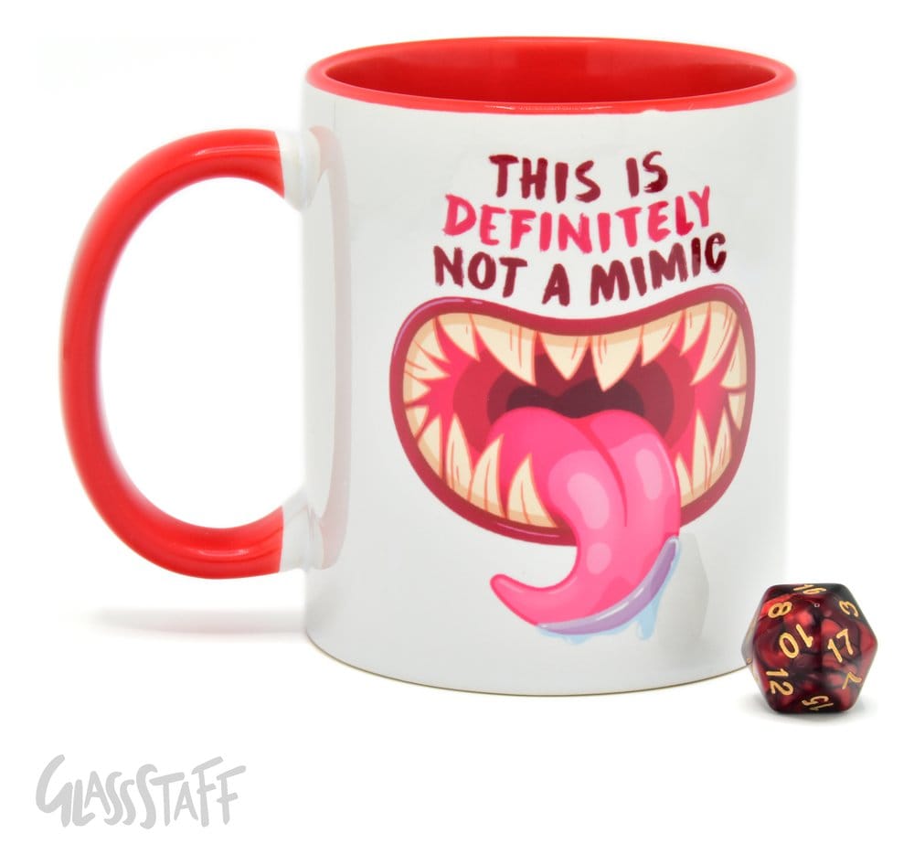 Glassstaff Geschenkbox Tasse & Würfel D20 Not a Mimic