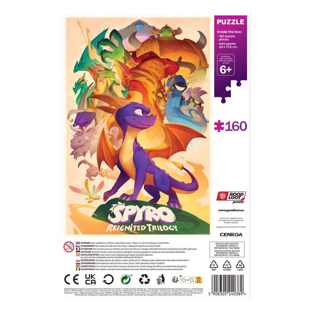 Spyro Reignited Trilogy Kids Puzzle Heroes (160 Teile)