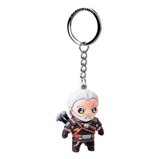 The Witcher III: Wild Hunt Vinyl Schlüsselanhänger Geralt of Rivia