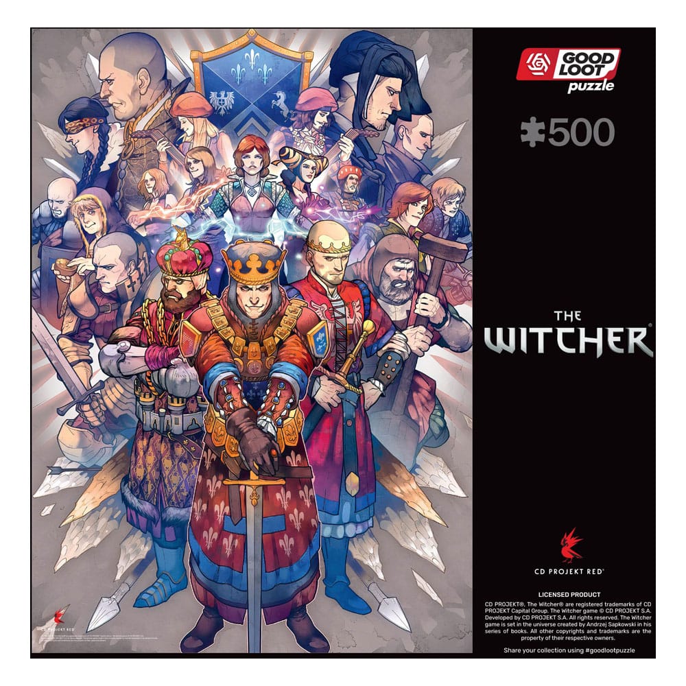 The Witcher Gaming Puzzle Northern Realms (500 Teile)